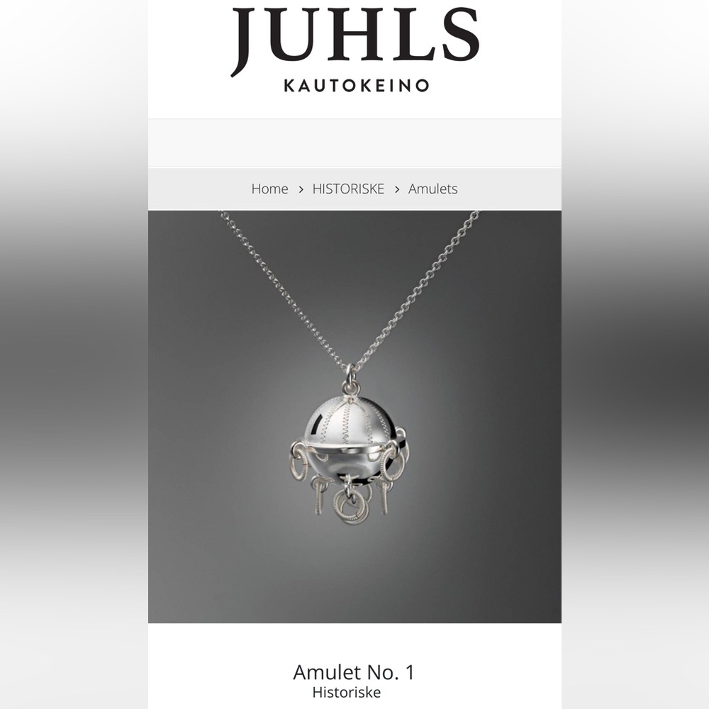 NFT, Renowned JUHLS Scandinavian Amulet necklace - Picture 3 of 17